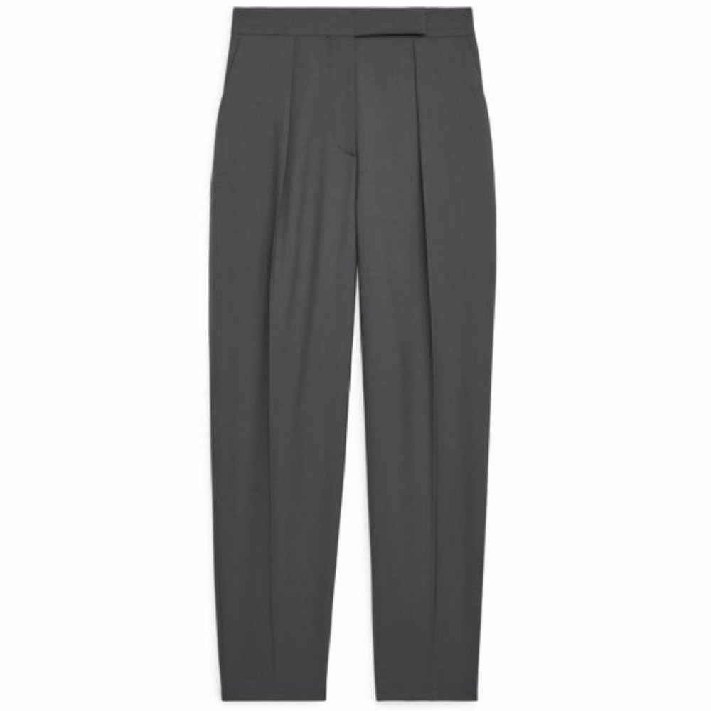 NWOT ARKET 100% Wool Tailored Trousers - Dark Grey